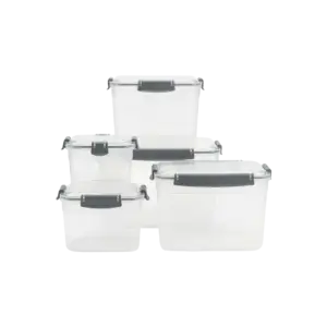 Freshlife 5pcs Trasparent Storage Boxes Set