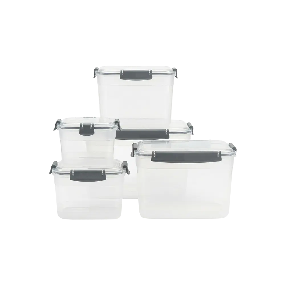 Freshlife 5pcs Trasparent Storage Boxes Set