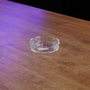 Glass 10.5 Circular Shaped Transparent Ashtray1