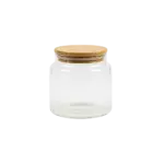 Glass Storage Jar 785 ml with Wooden Lid