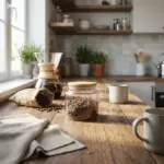 Glass Storage Jar 785 ml with Wooden Lid1