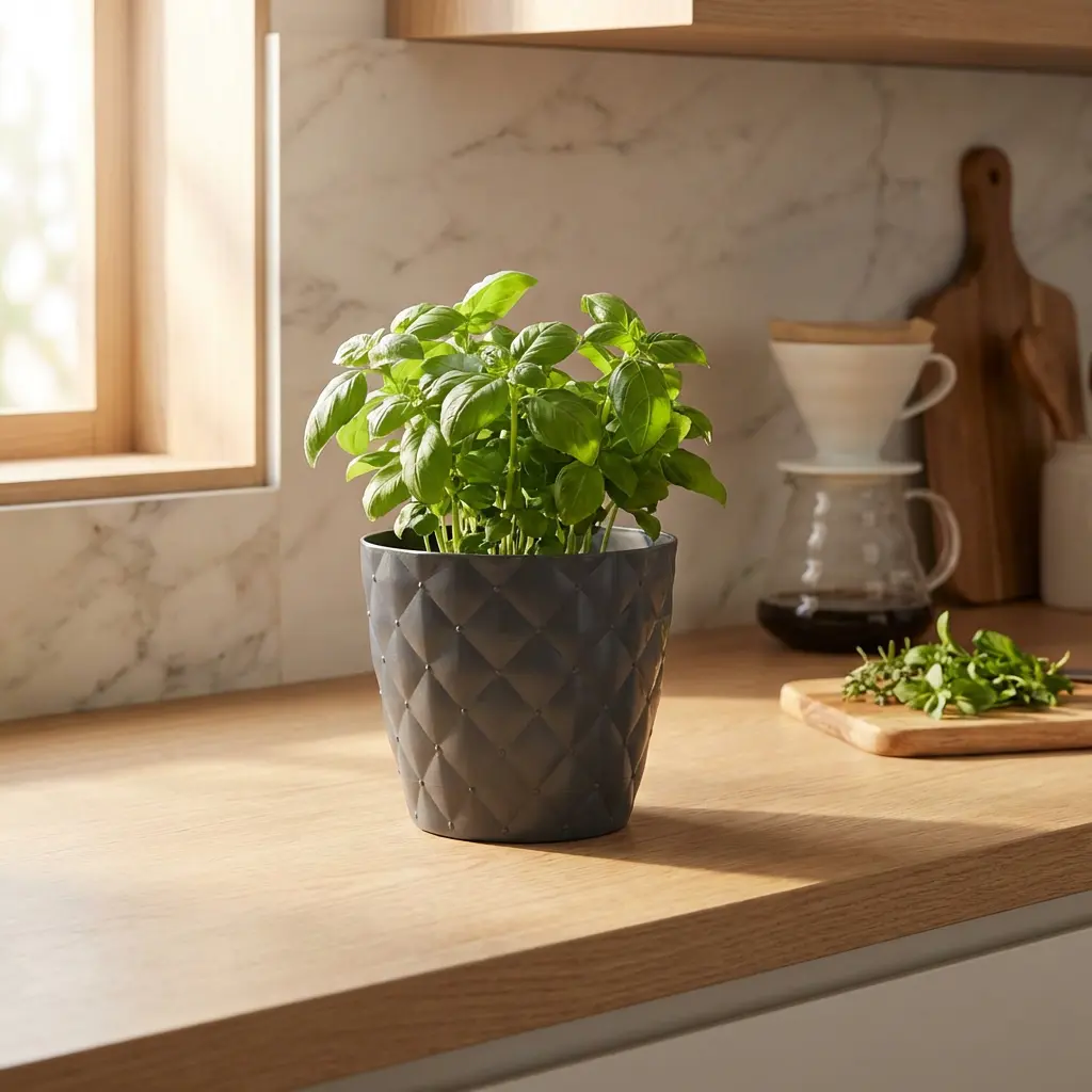 Gray 10.3cm Plastic Planter1