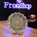 Handmade 25cm Mandala Design Colored Plate1