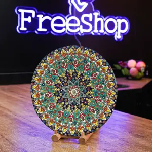 Handmade 30cm Mandala Design Plate1