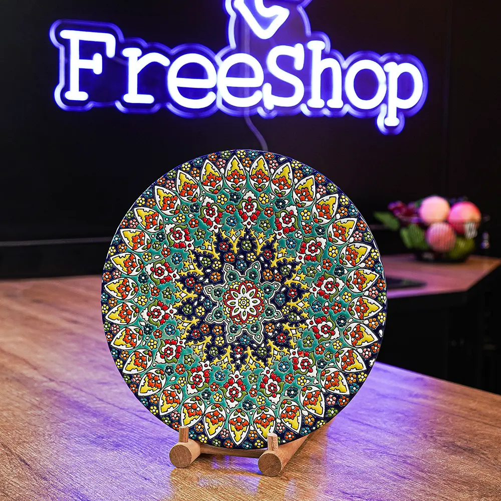 Handmade 30cm Mandala Design Plate1
