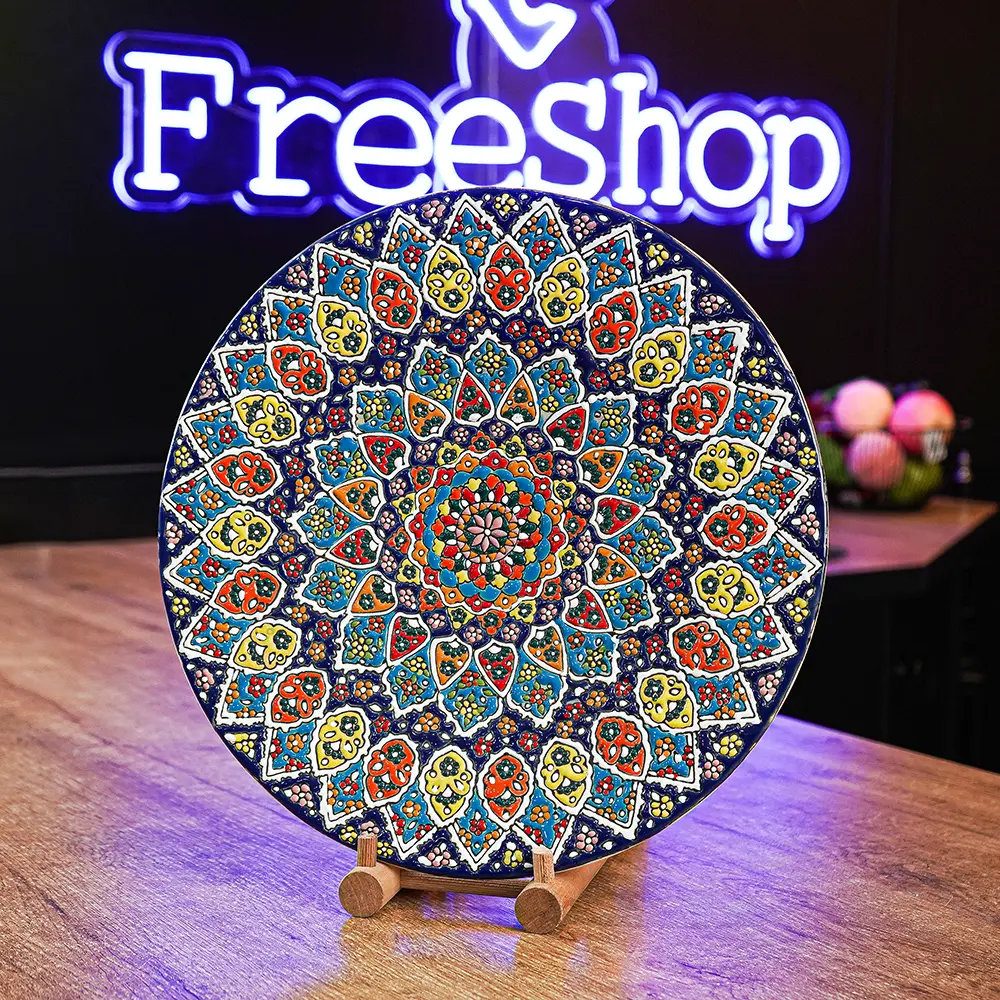 Handmade-35cm-Mandala-Design-Plate1 Handmade 35cm Mandala Design Plate1