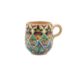 Handmade-Floral-Pattern-Beige-Mug Handmade Floral Pattern Beige Mug