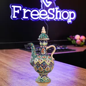 Handmade Floral Pattern Jug with Lid1