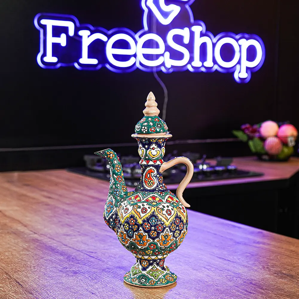 Handmade-Floral-Pattern-Jug-with-Lid1 Handmade Floral Pattern Jug with Lid1