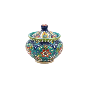 Handmade Floral Pattern Shaker with Lid