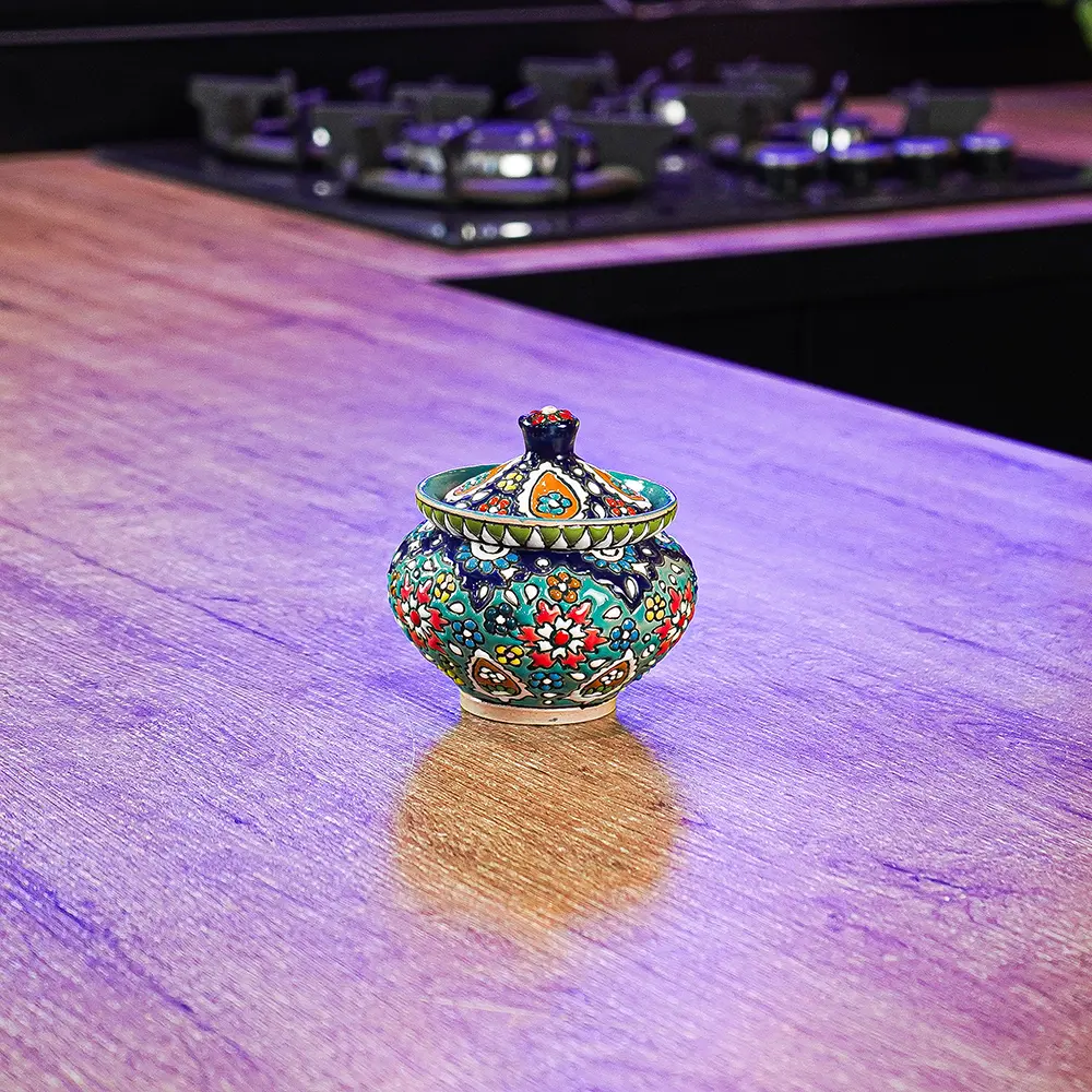 Handmade-Floral-Pattern-Shaker-with-Lid-11 Handmade Floral Pattern Shaker with Lid