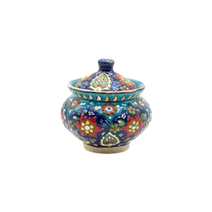 Handmade Floral Pattern Shaker with Lid