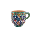 Handmade-Floral-Pattern-Turquoise-Mug Handmade Floral Pattern Turquoise Mug