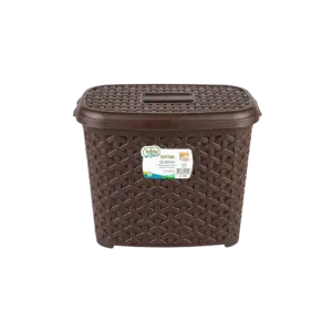Hobby Life 2.5L Rattan Brown Plastic Storage with Lid