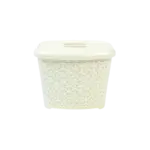 Hobby Life 2.5L Rattan White Plastic Storage with Lid