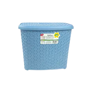 Hobby Life 6L Rattan Blue Plastic Storage with Lid
