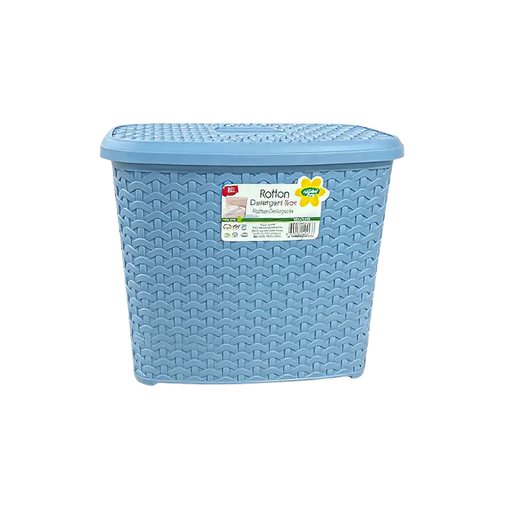 Hobby Life 6L Rattan Blue Plastic Storage with Lid