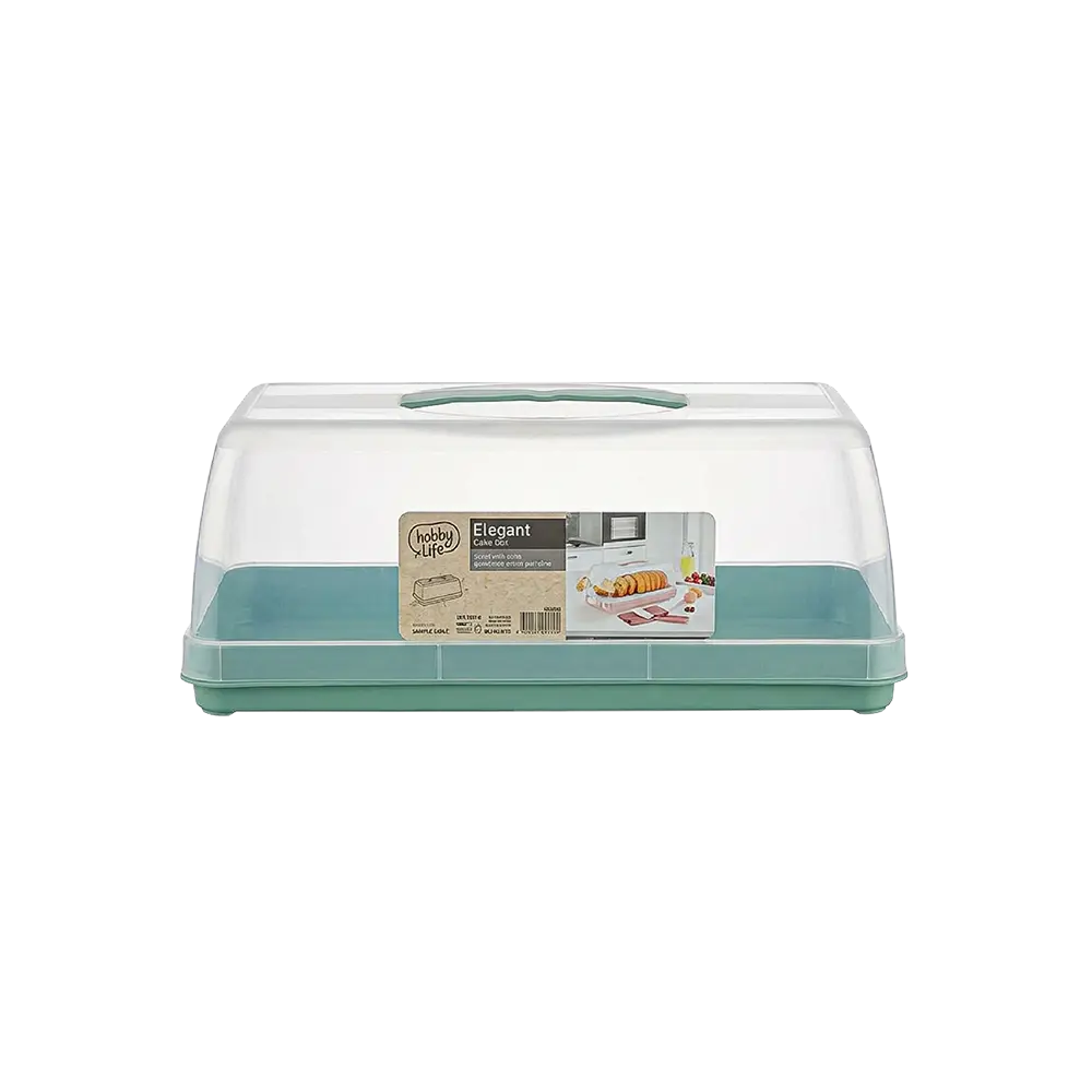 Hobby Life Elegant Cake Green Storage & Carry Box with Handle
