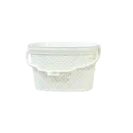 Hobby Life Rattan White Basket designed for organizing laundry tweezers