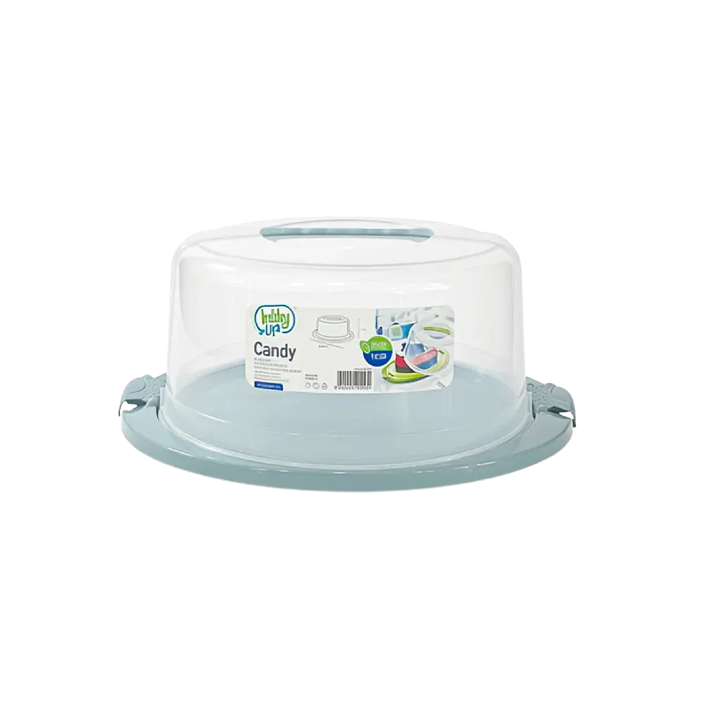 Hobby Life Round Cake Dome with Blue Serving Base & Handle