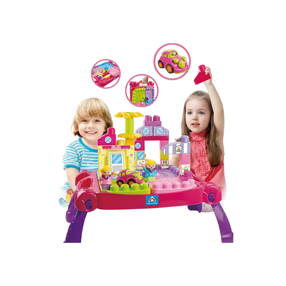 Interactive Pink Blocks Play Table2