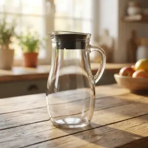 Lav 1.8L Glass Jug with Dark Grey Lid1