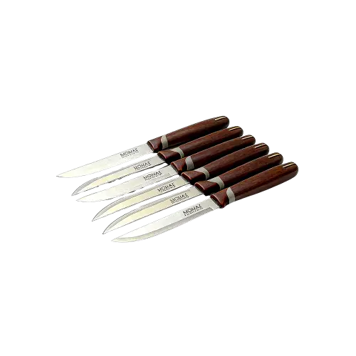 MOMAZ-12-Piece-Table-Knife-Set-Brown-Handle MOMAZ 12 Piece Table Knife Set Brown Handle