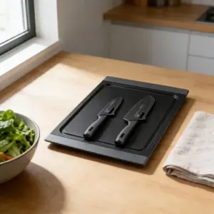 MOMAZ 3Pcs Coloured Knife Set with Cutting Board1