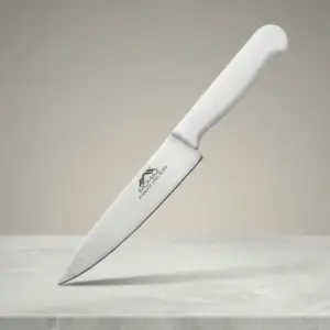 MOMAZ 6 Meat Knife Stainless Steel Blade with a White Handle1
