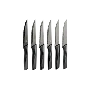 MOMAZ 6Pcs German Steel Steak Knife Set