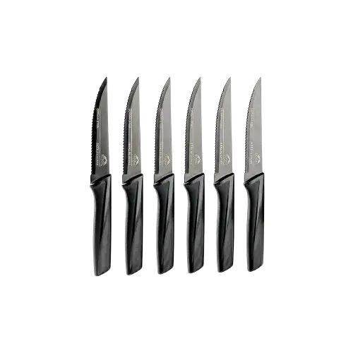 MOMAZ 6Pcs German Steel Steak Knife Set