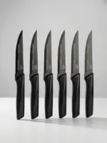 MOMAZ 6Pcs German Steel Steak Knife Set1