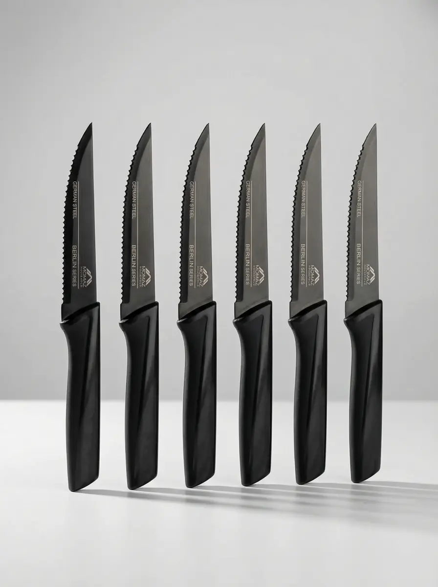 MOMAZ 6Pcs German Steel Steak Knife Set1
