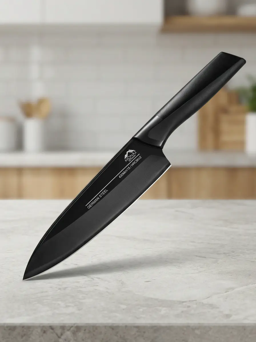 MOMAZ-8-Chef’s-Knife-with-Sheath-Black-with-Gray1 MOMAZ 8 Chef’s Knife with Sheath Black with Gray1