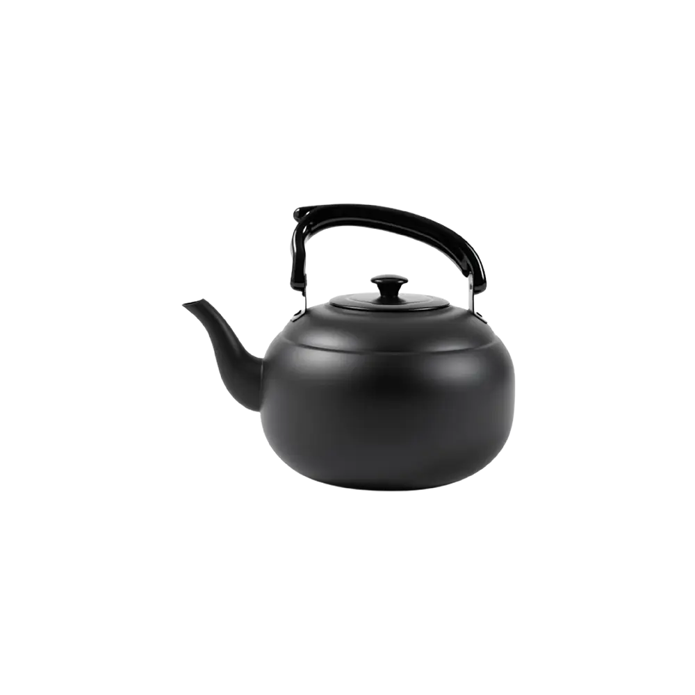 Matte-Black-1.2L-Enamel-Tea-Kettle Matte Black 1.2L Enamel Tea Kettle