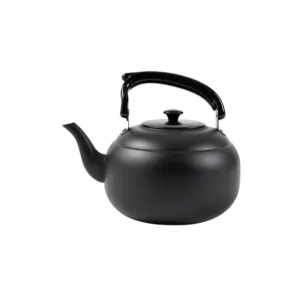 Matte Black 2L Enamel Tea Kettle