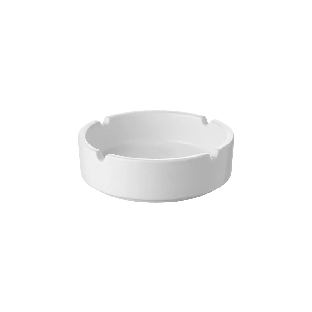 Melamine 10.5cm Circular Shaped White Ashtray
