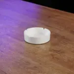 Melamine 10.5cm Circular Shaped White Ashtray1