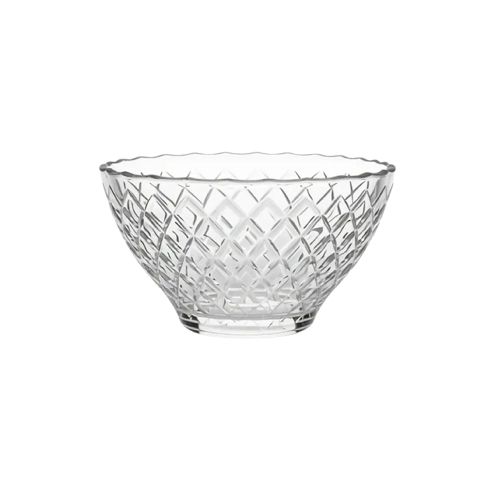 Modern 22 cm Crystal Glass Centerpiece Bowl