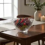 Modern 22 cm Crystal Glass Centerpiece Bowl1