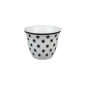 Momaz 12pcs Modern Black Star Coffee Cup