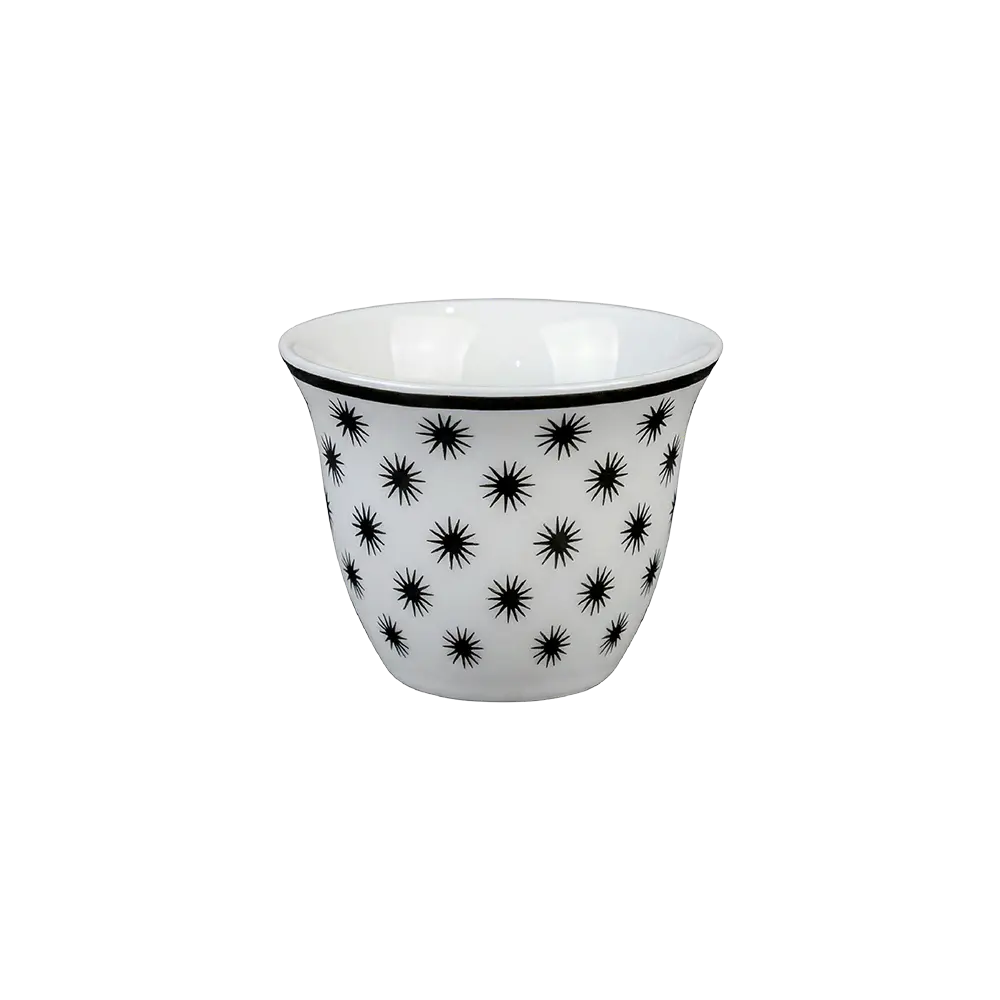 Momaz 12pcs Modern Black Star Coffee Cup