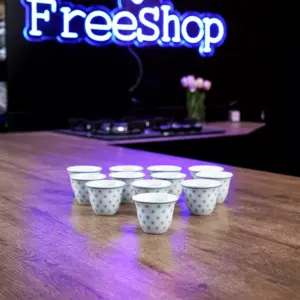 Momaz 12pcs Modern Blue Star Coffee Cup1