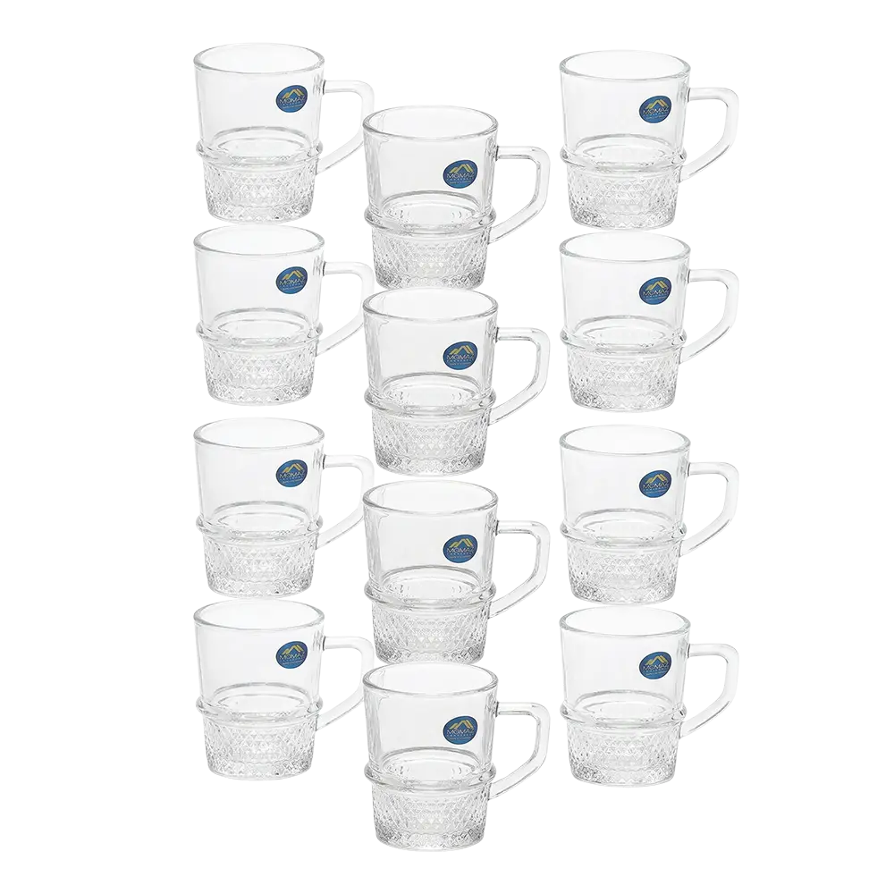 Momaz 12pcs Royal Series Clear Tea Cups Set2