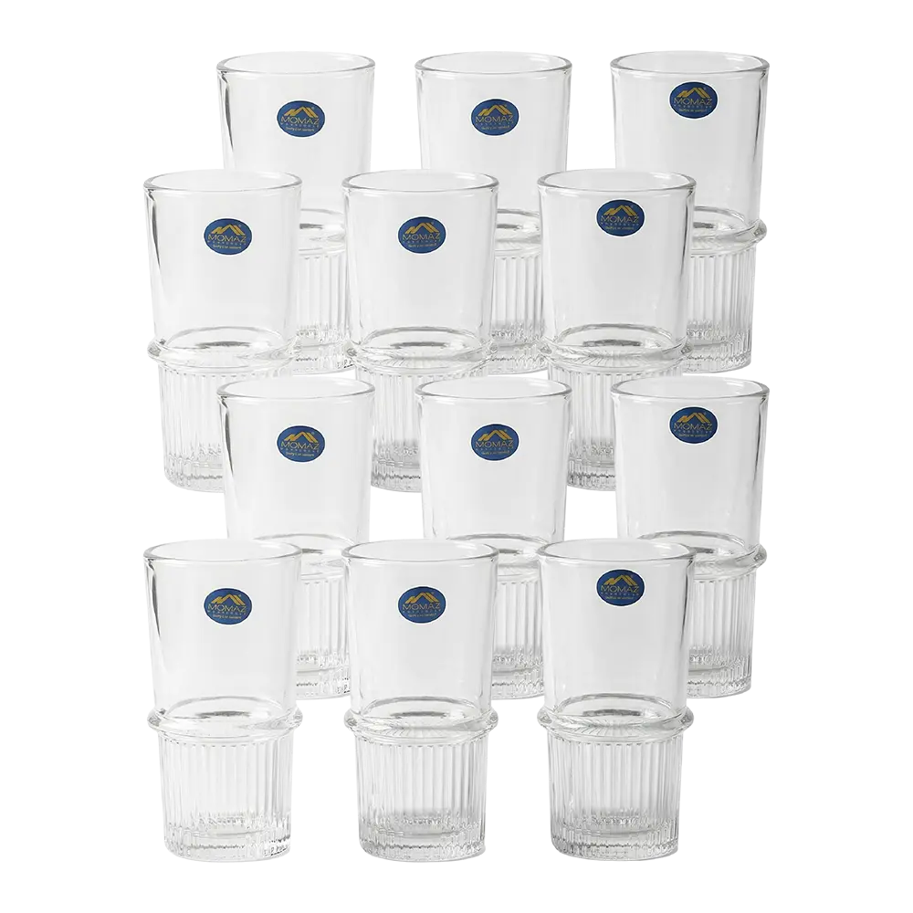Momaz 12pcs Royal Series Clear Withdraw Tumbler Cups Set2