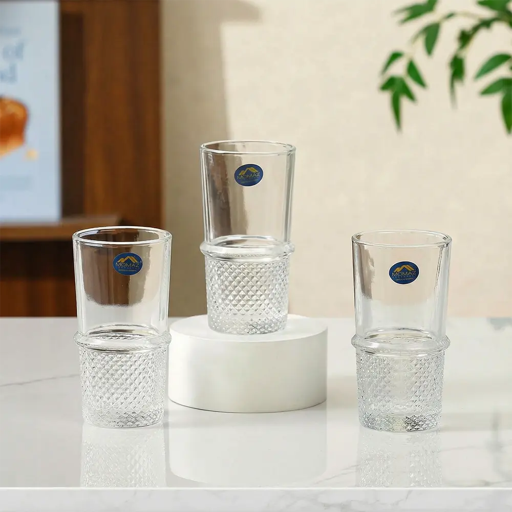 Momaz 12pcs Royal Series Socket Clear Withdraw Tumbler Cups Set1