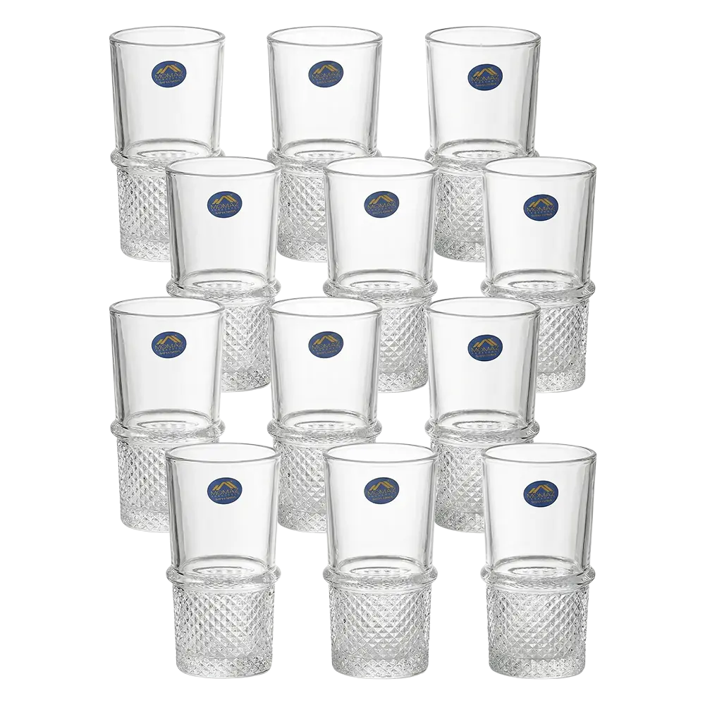 Momaz 12pcs Royal Series Socket Clear Withdraw Tumbler Cups Set2