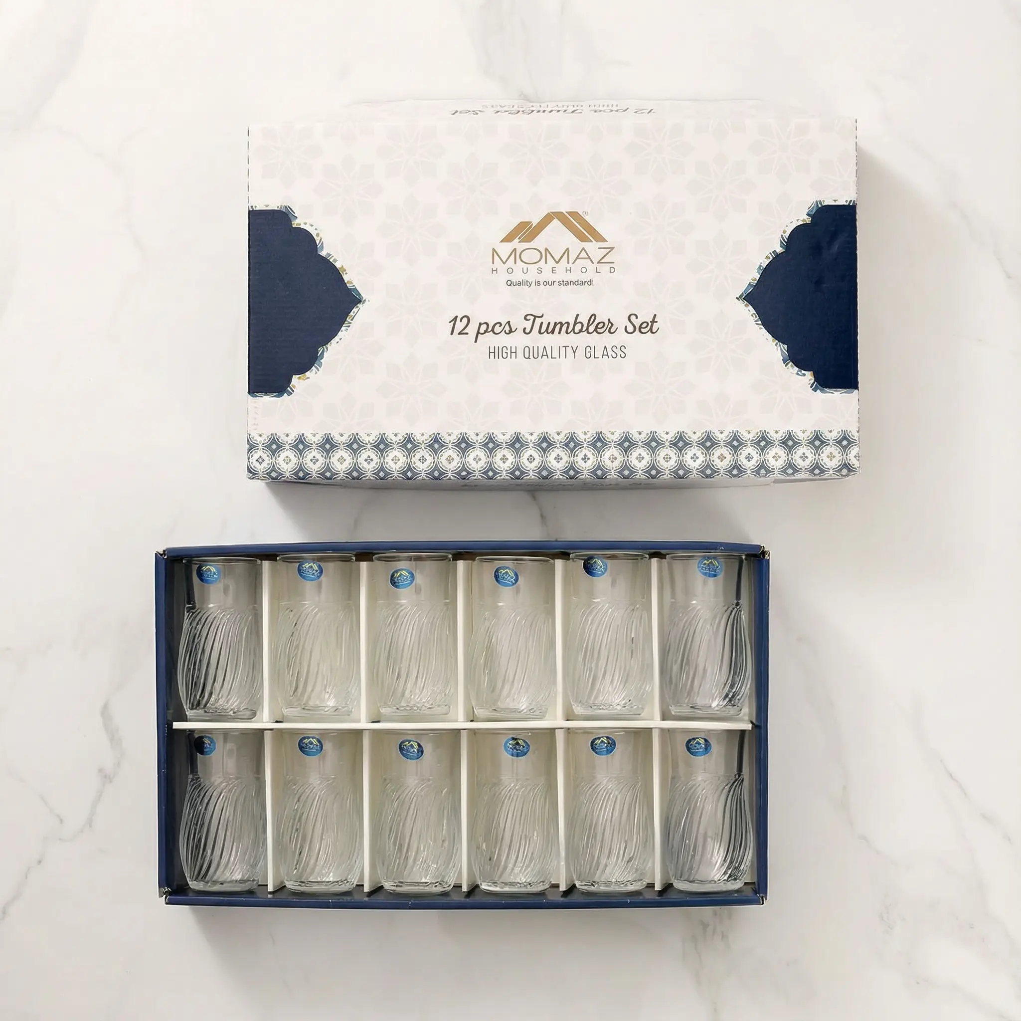 Momaz-12pcs-Victoria-Series-Clear-Socket-Tumbler-Set3 Momaz 12pcs Victoria Series Clear Socket Tumbler Set3