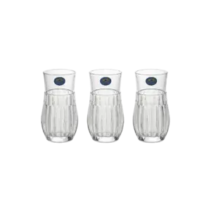 Momaz 12pcs Victoria Series Clear Striped Tumbler Set