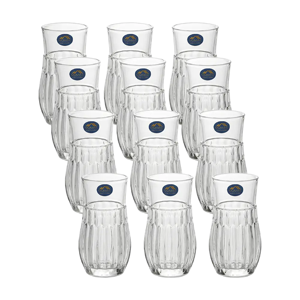 Momaz 12pcs Victoria Series Clear Striped Tumbler Set2